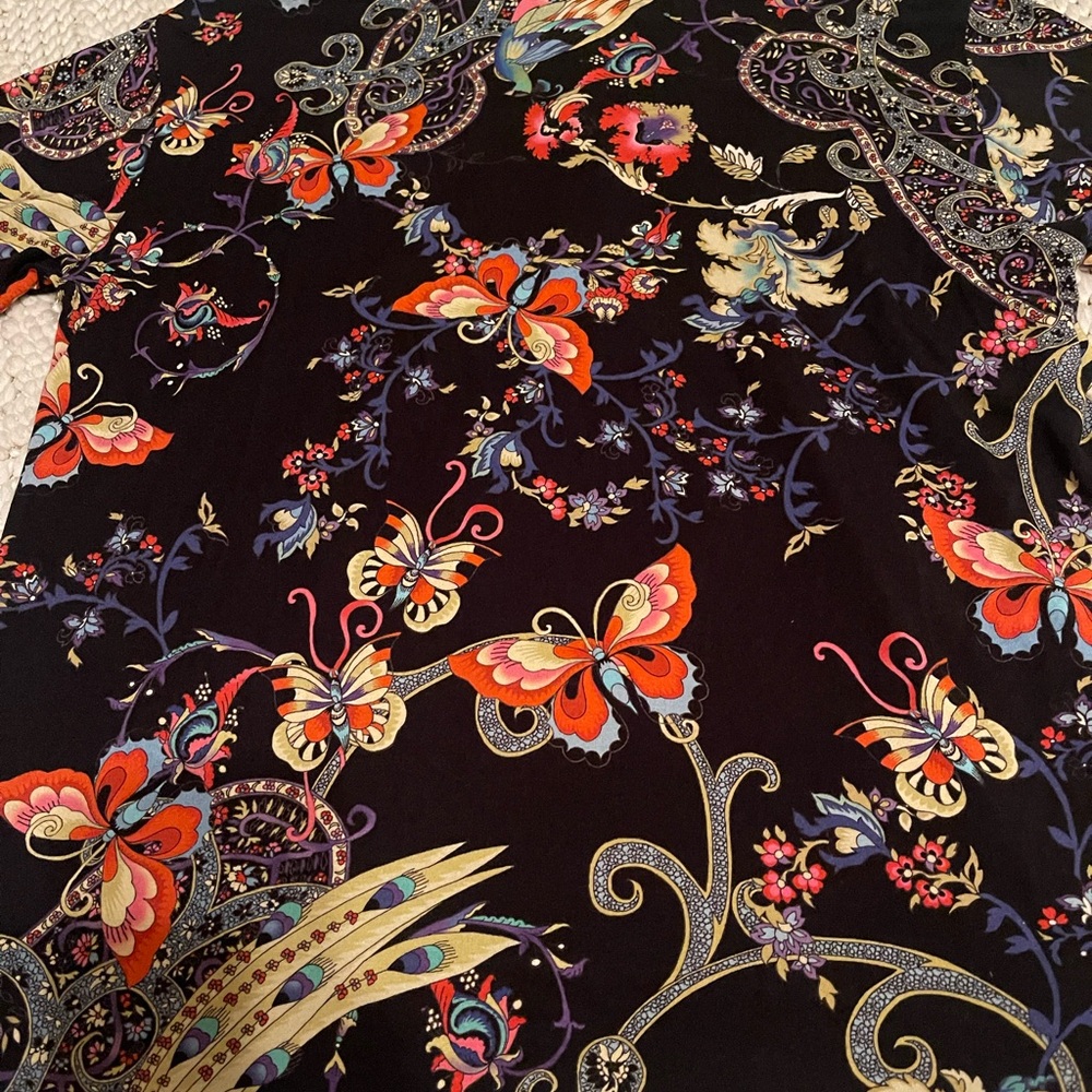 Johnny Was Women's Pottery Henley Tee - Picture 10 of 12